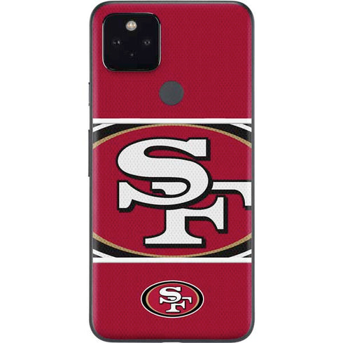NFL San Francisco 49ers Zone Block Google Pixel 5a Skin